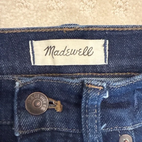 Madewell 9” Mid-Rise Skinny Jeans Size 27 Dark Wash Stretch Denim - Picture 4 of 7
